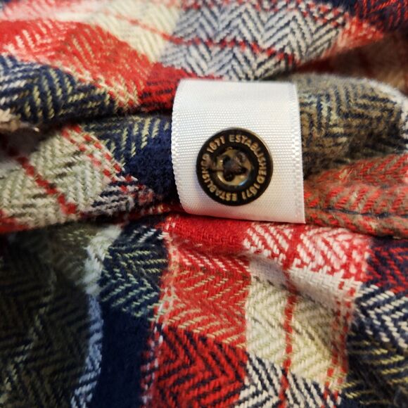 Field & Stream Women's 100% Cotton Plaid Flannel Button Up Shirt Size Small VTG - Picture 13 of 15